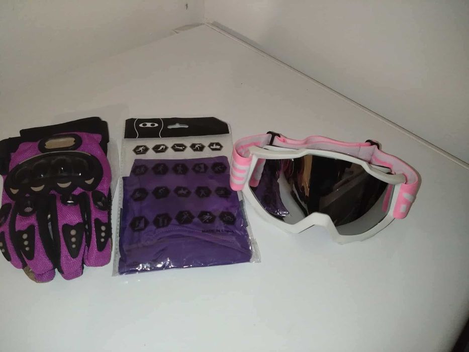 Set accesorii  pentru Trotineta Electrica:Cagula+Ochelari+Manusi