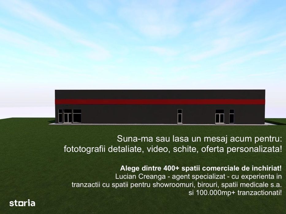 Spatii comerciale, birouri cazare de la 300mp la 2000mp Lunca Cetatuii