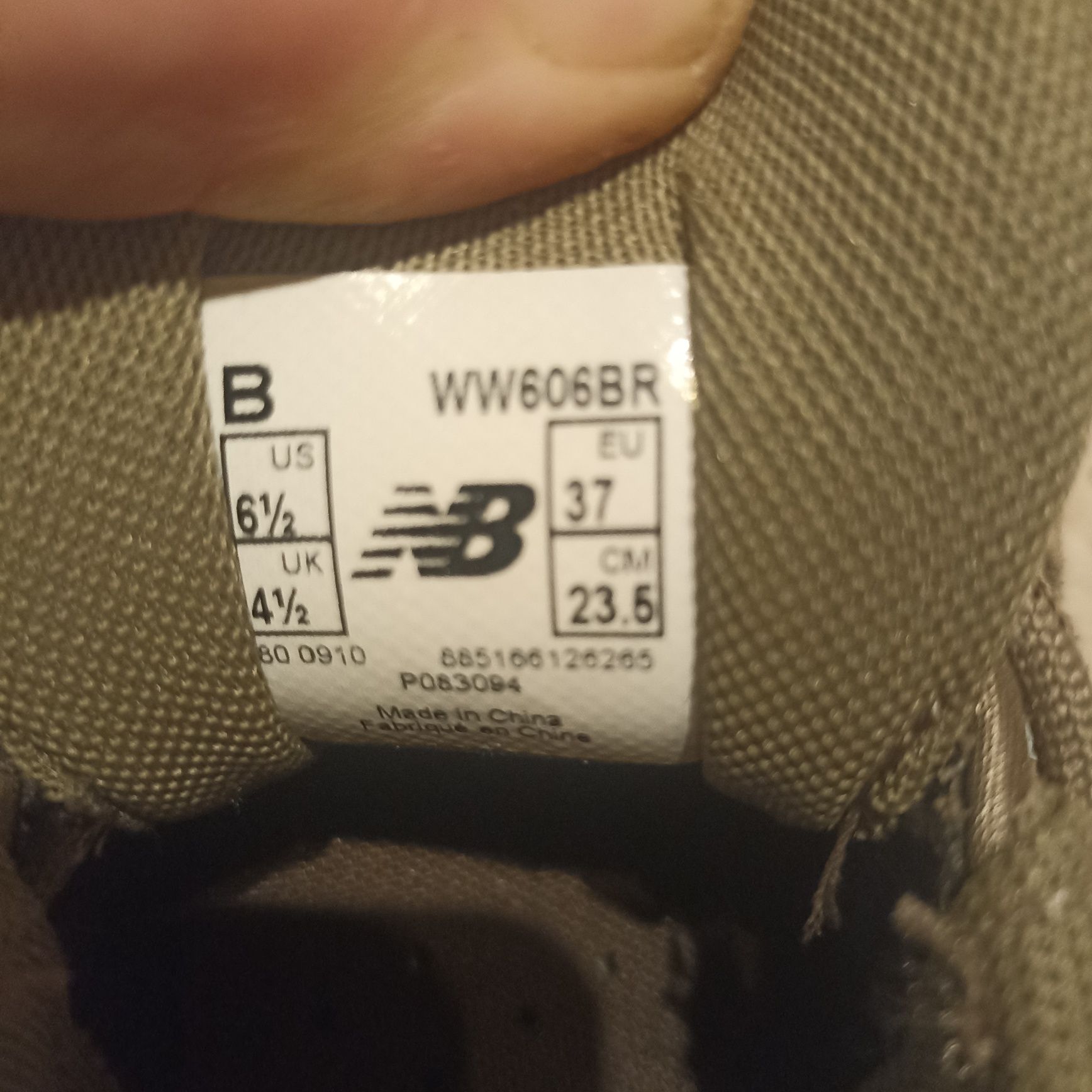 New balance size 37