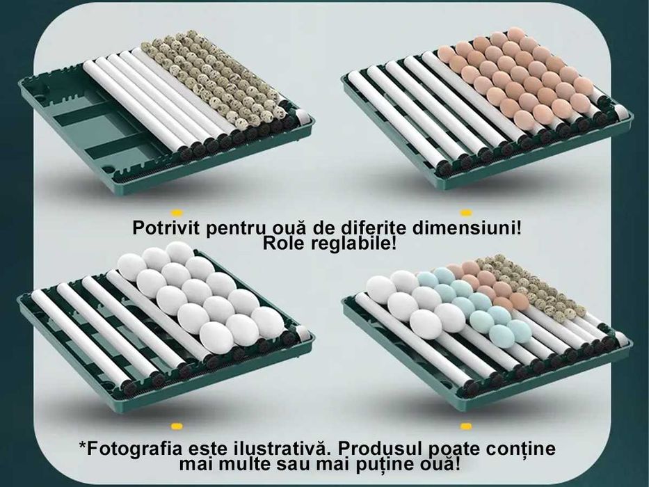 Incubator Automat 48 de oua pui Clocitoare Rata Gisca Eclozator