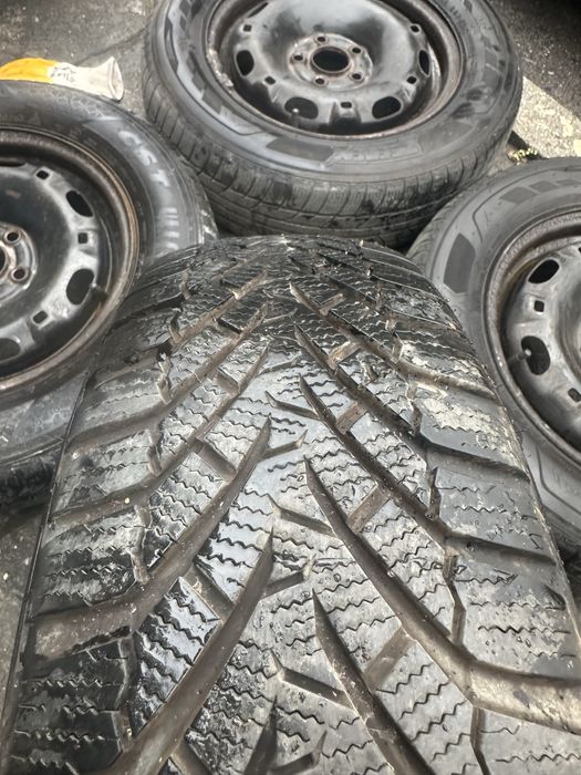 5х100 R14 175/70 14 джанти с зимни гуми Vw polo Seat audi