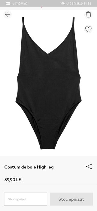 Costum de baie H&M High Leg