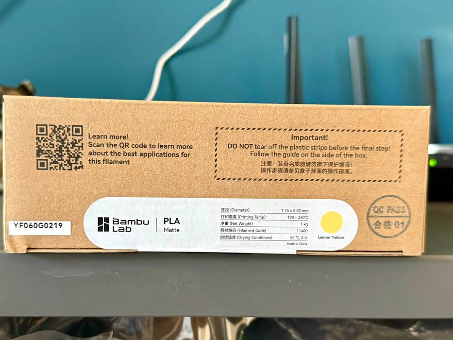 Filament PLA BambuLab Matte