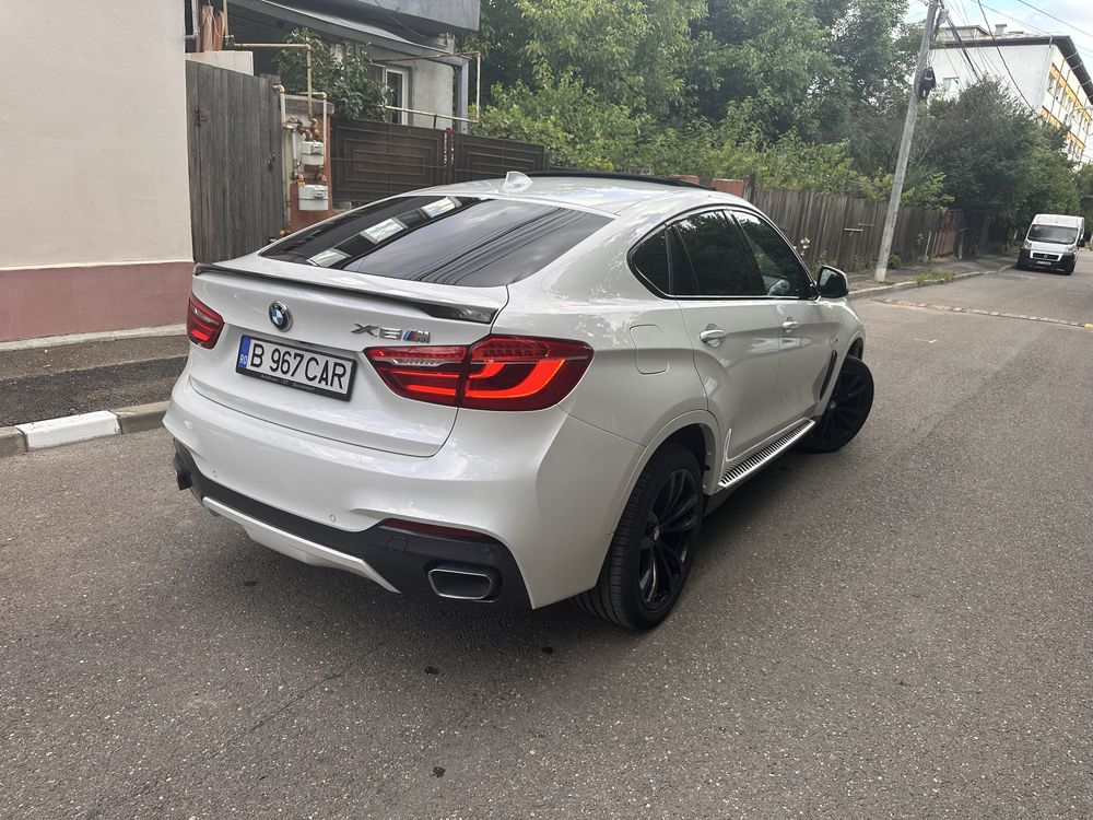 BMW X6 3.0 Diesel 2016 alb perlat