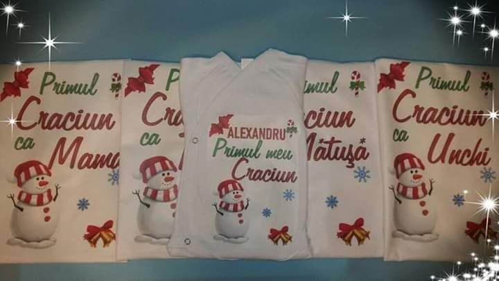 Primul tricou personalizat alb sau negru copii adulti heliu balon