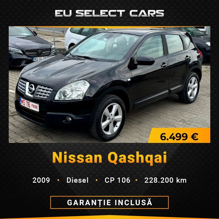 Nissan Qashqai Rate fixe si Cash, 12 luni Garantie