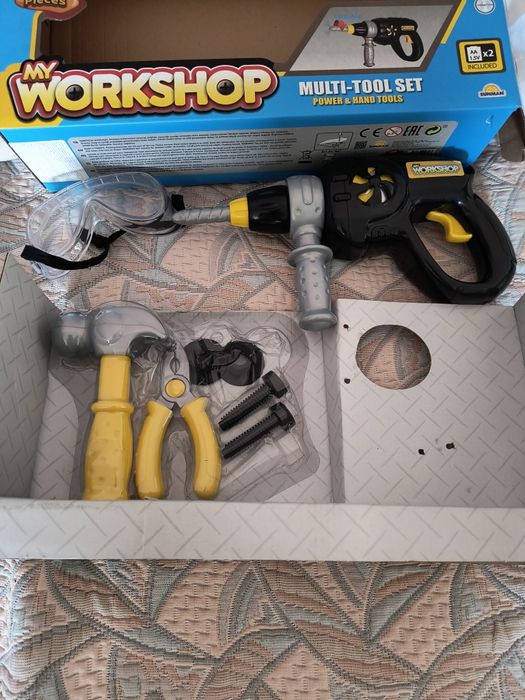 Set șurubelniță electrica cu accesorii copii