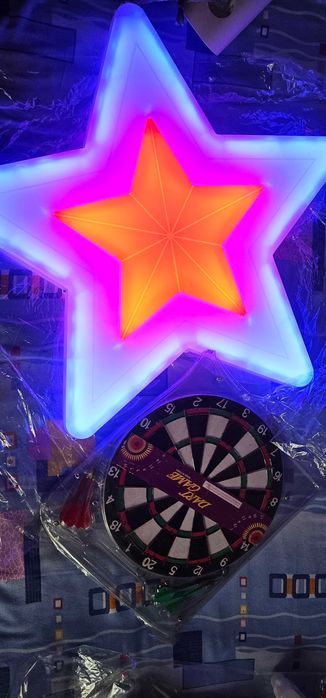 ornament sarbatori  rgb  craciun geam interior