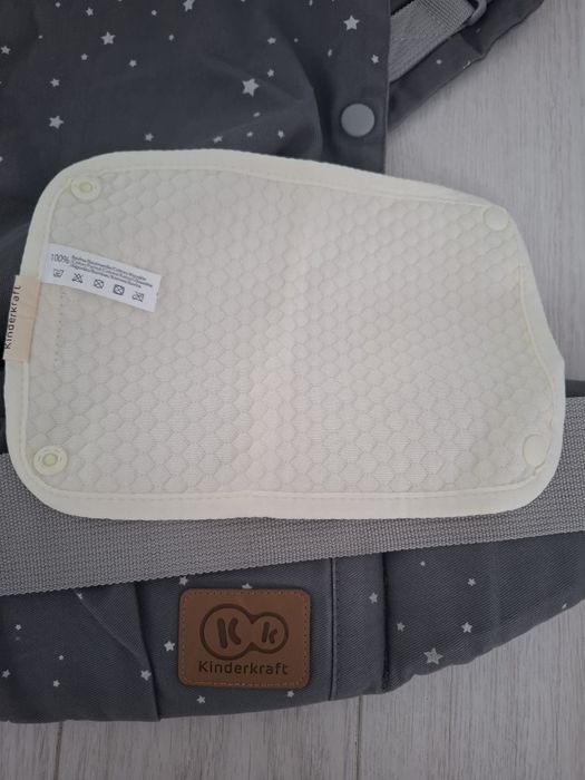 Marsupiu pentru bebe, KinderKraft, Bumbac, Gri