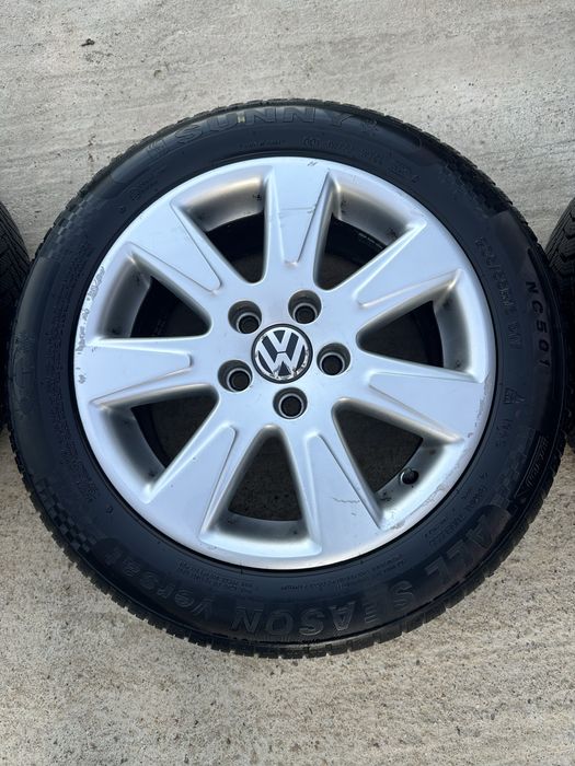 Jante aluminiu 5*112 cu anvelope allseson 205.55.16