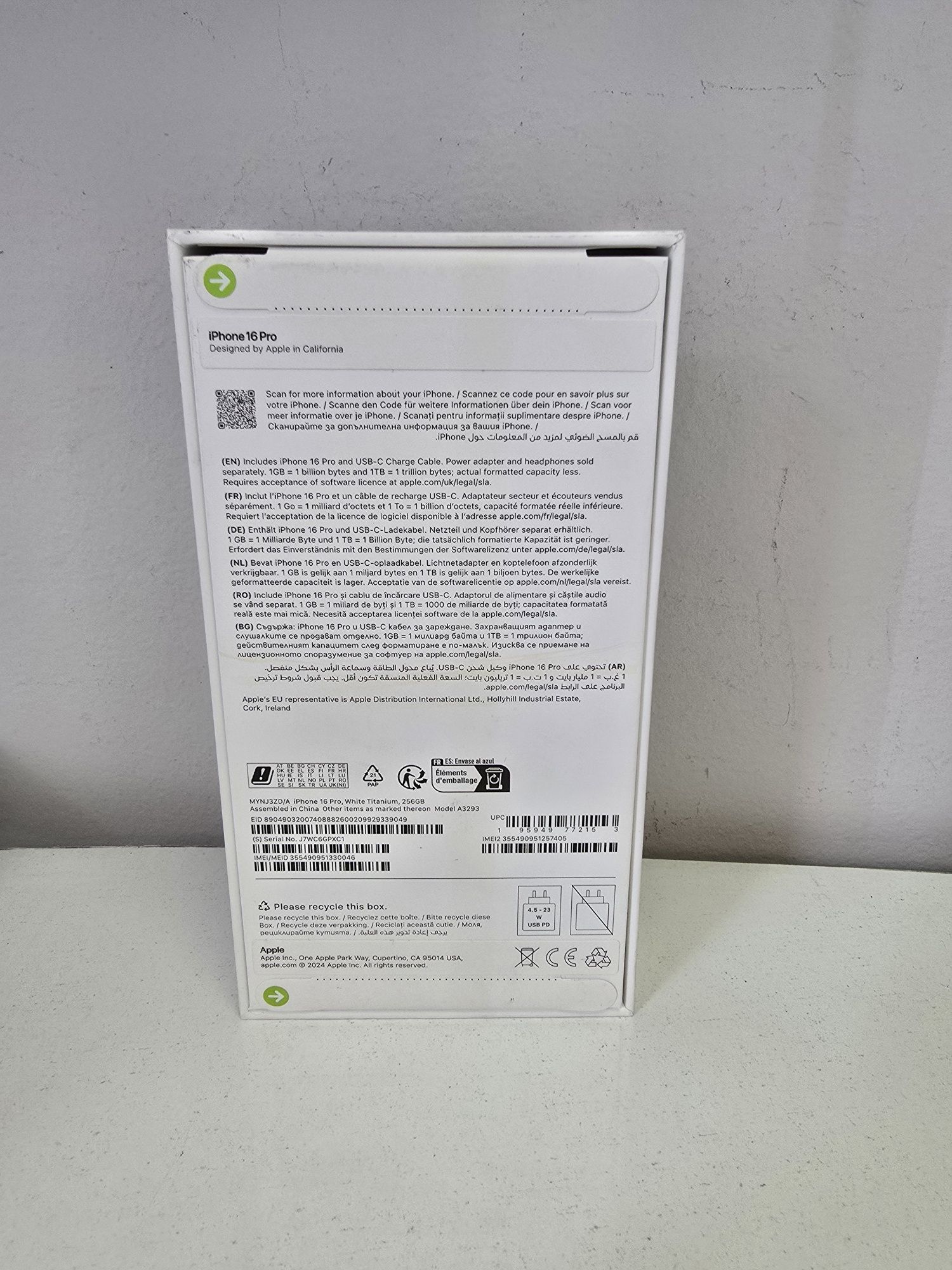 Apple Iphone 16 Pro 256GB, Нов