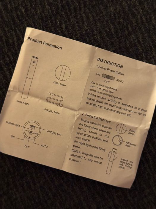 GOOD Smart Sensor Light magnetic senzor lumina noapte