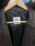 Кожено сако zara Л