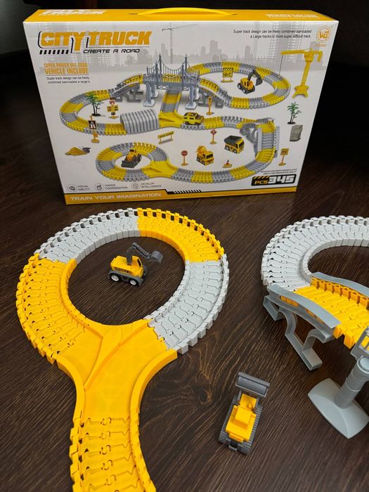 Трасса конструктор подарок для детей  345деталей