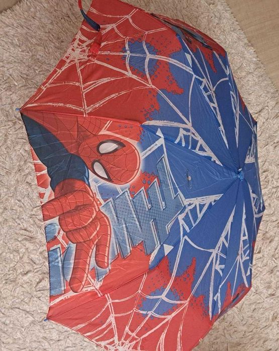 NOU - Umbrelă ploaie pentru copii Patrula Cățelușilor si Spider Man