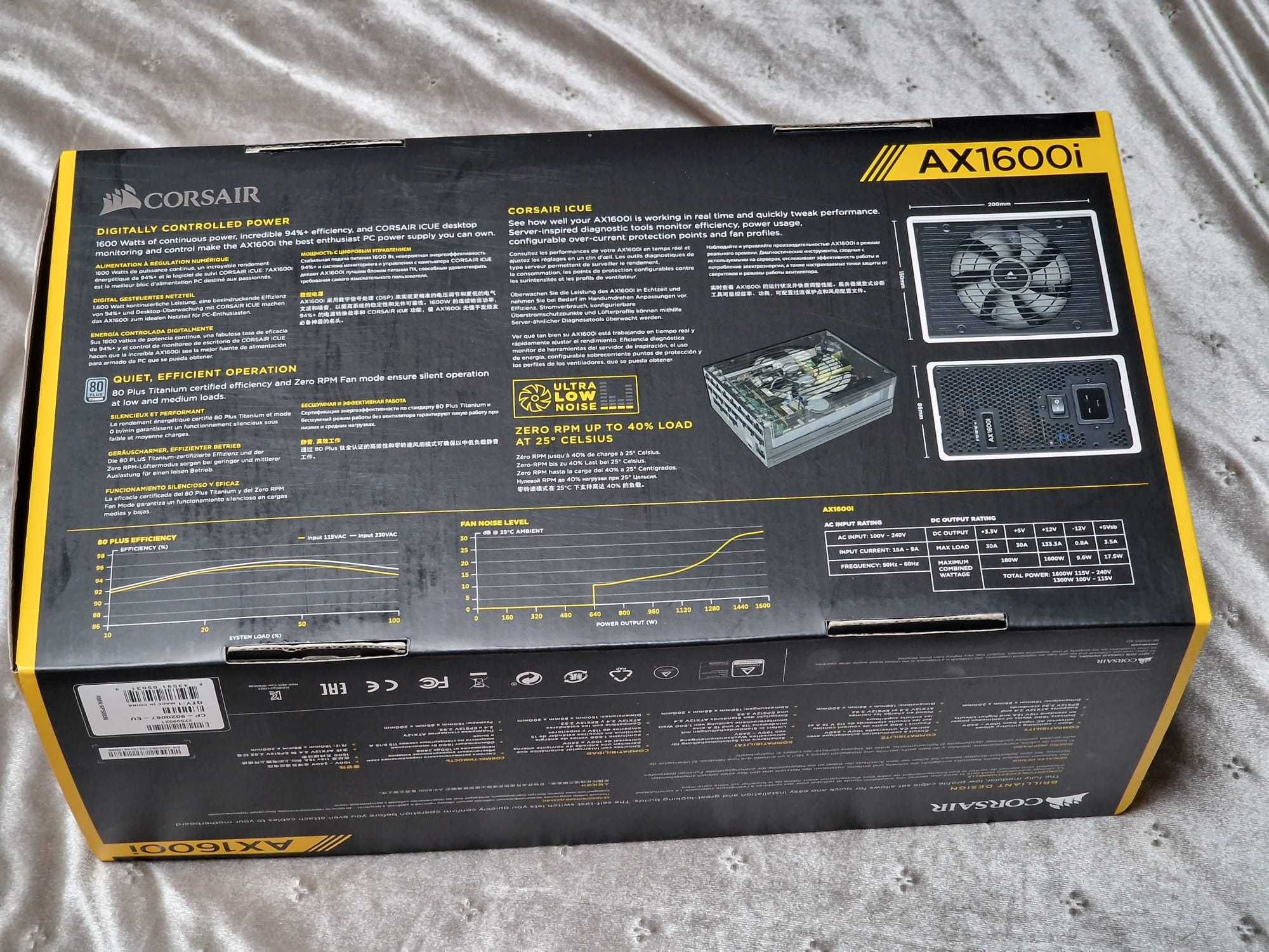 Sursa PC Corsair AX1600i, 80+ Titanium, 1600W [ CP-9020087-EU ]