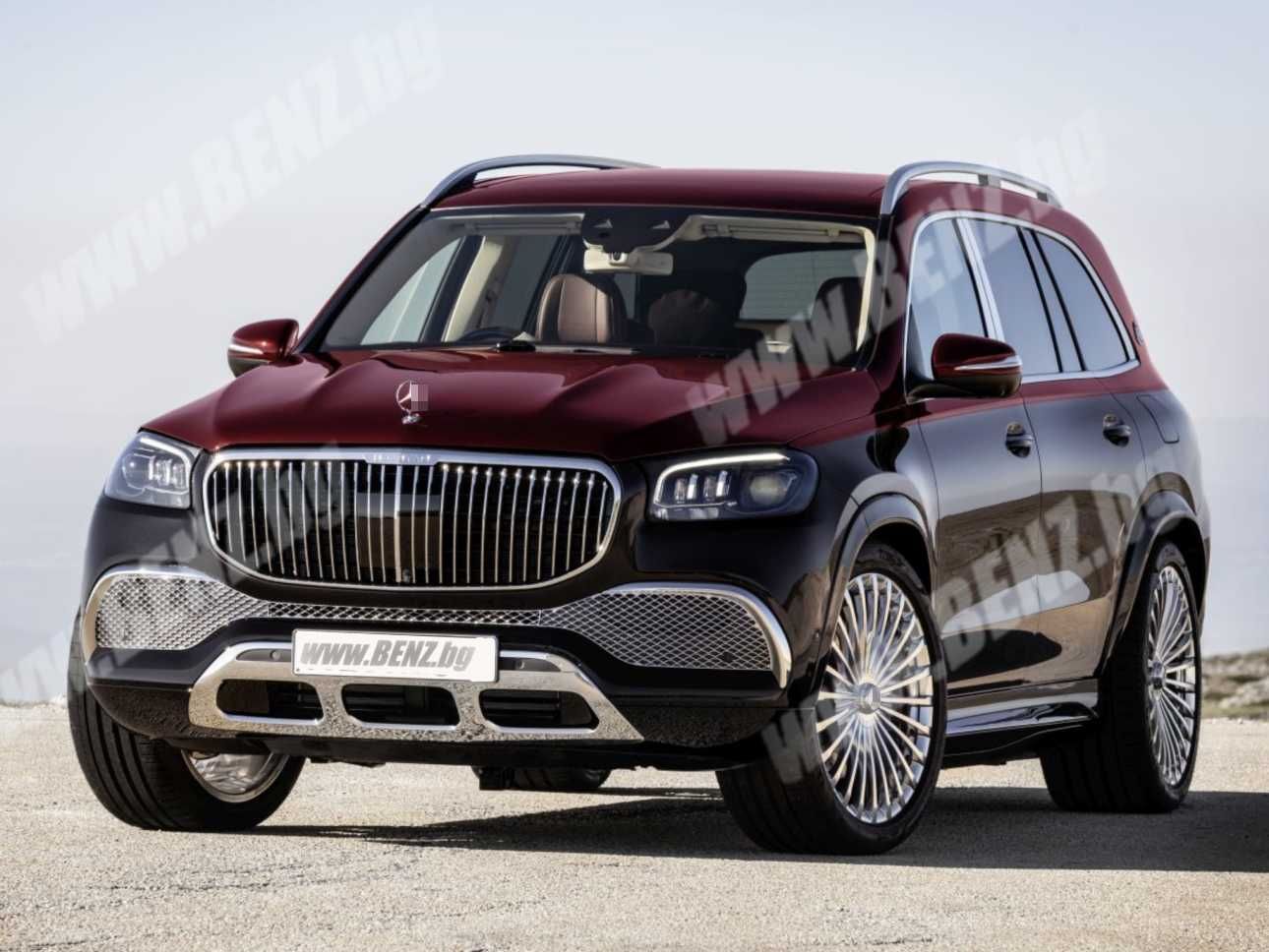 Maybach Style решетка за Мерцедес GLS X167 Чернa хром hrom cherna