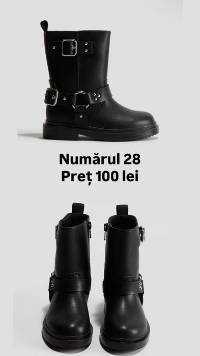 Cizme fetiță numărul 28