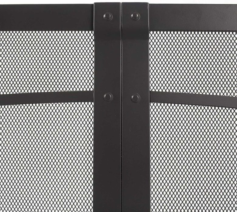 Преграда за камина, решетка за камина от черно желязо