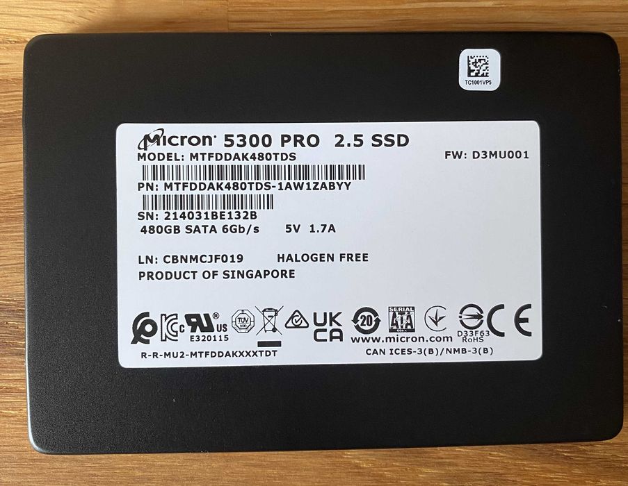 SSD Диск 480 Gb Мicron