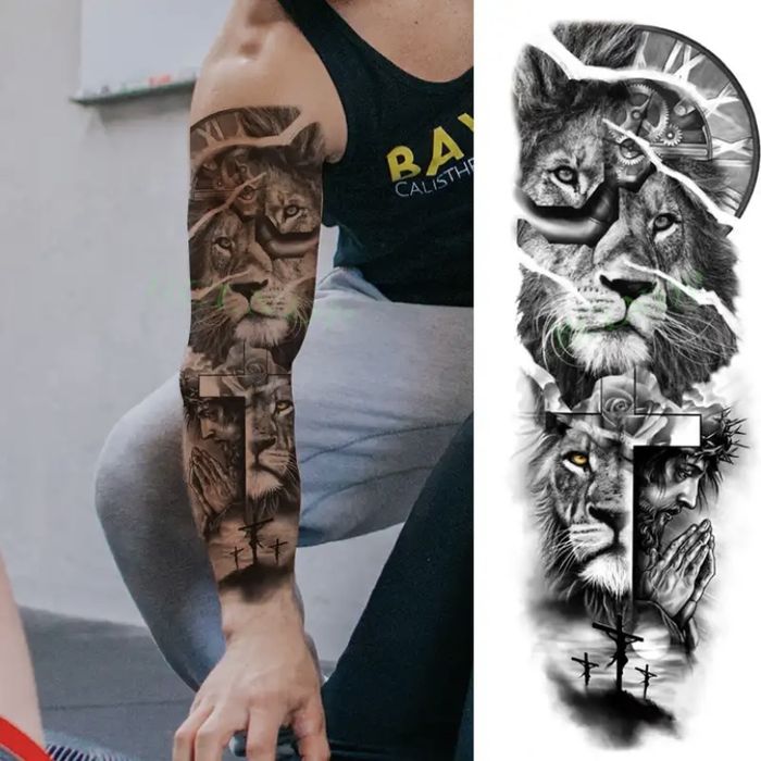 Tatuaje temporare Premium Full/Short Arm 4-6 saptamani diverse modele