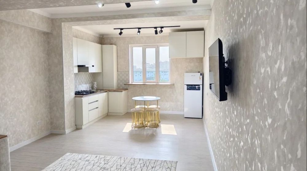 СРОЧНО! Своя 1комнатная новостройка с ремонтом кадастром БИЙ Сайрам КС