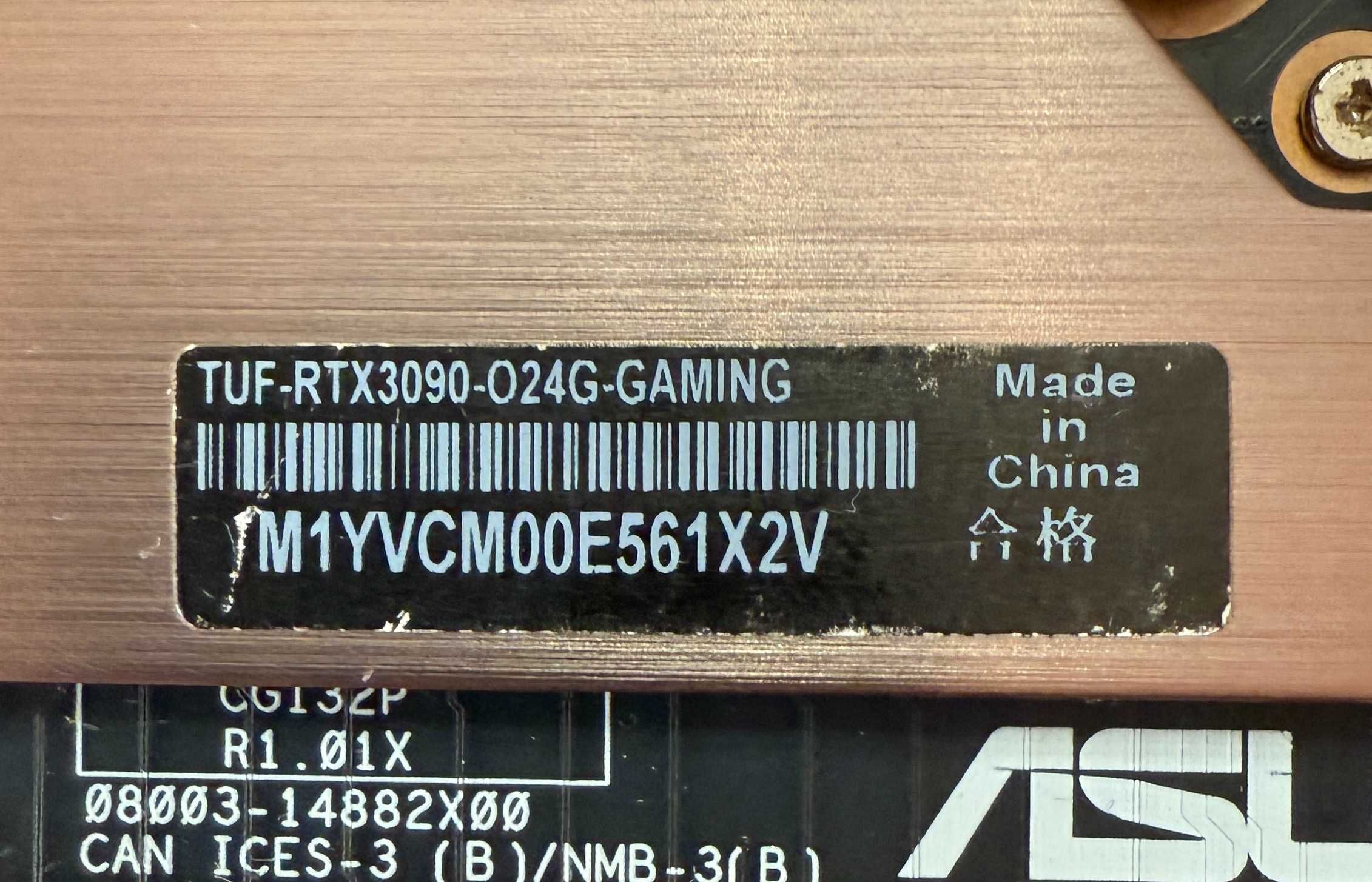 Видео карта GPU ASUS TUF Gaming RTX 3090 OC Edition 24GB GDDRX6