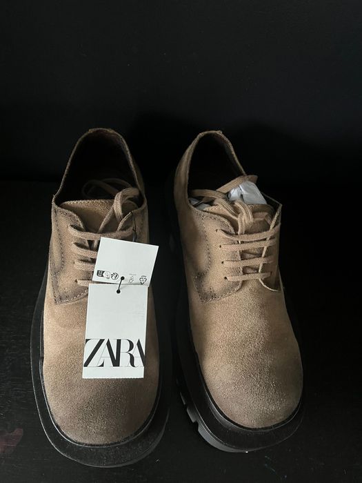 Pantofi piele ZARA nou nouți