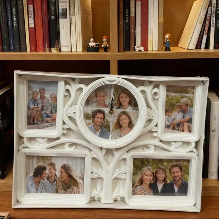 Рамка за снимки с часовник 2 в 1 - Дървото на живота