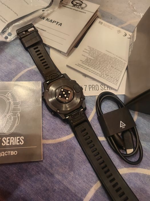 Garmin Fenix 7 Pro Sapphire Solar, 47 мм, черен