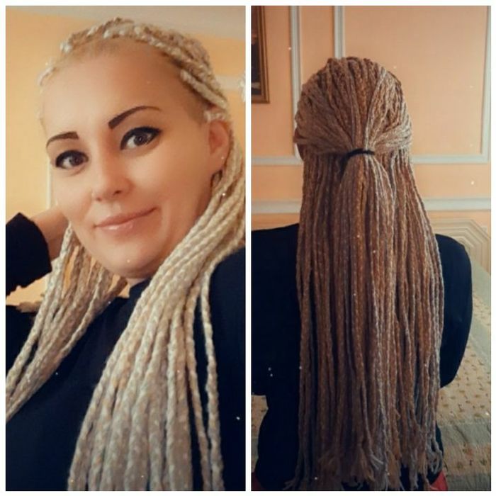 Дреды из ниток и каниколон.