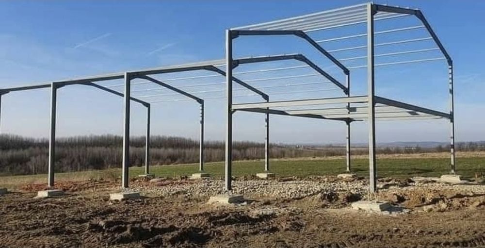 Vand structura metalica din stoc 15x25x4m ipe 200