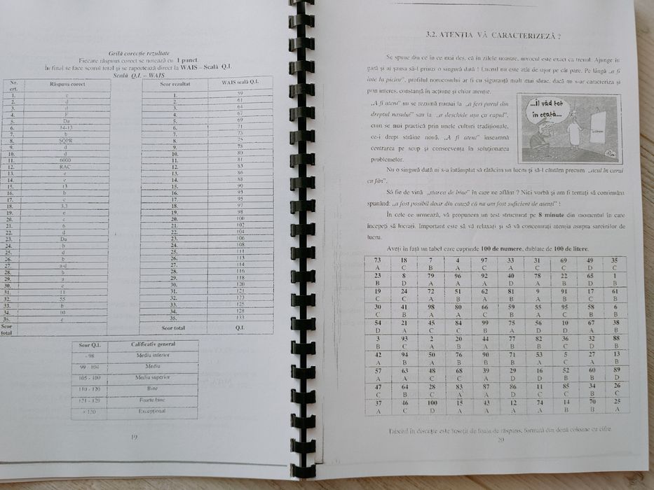 Teste psihologice poliție armată penitenciar, orice tip de examen