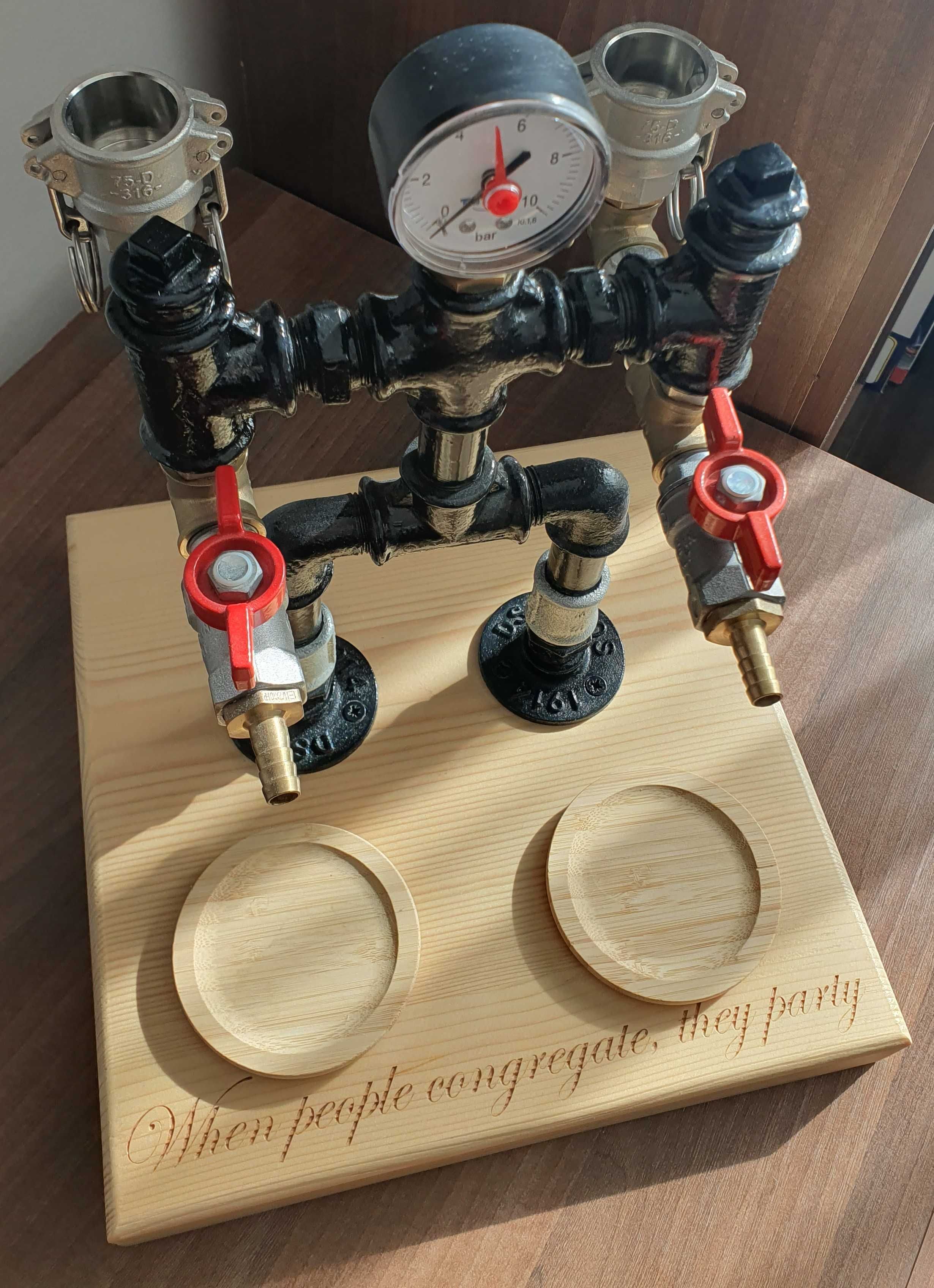 Dispenser/dozator alcool steampunk - idee cadou