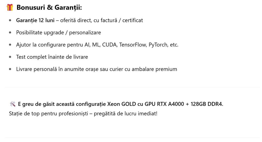 Lenovo Thinkstation P720 GOLD 2 x 20-Core (Statie procesare / grafica)