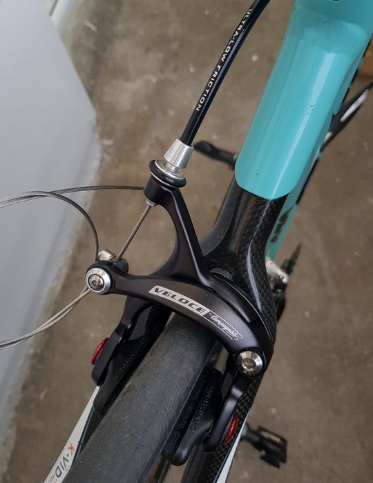 Set frane Campagnolo Veloce Dual pivot, fata-spate, cu saboti
