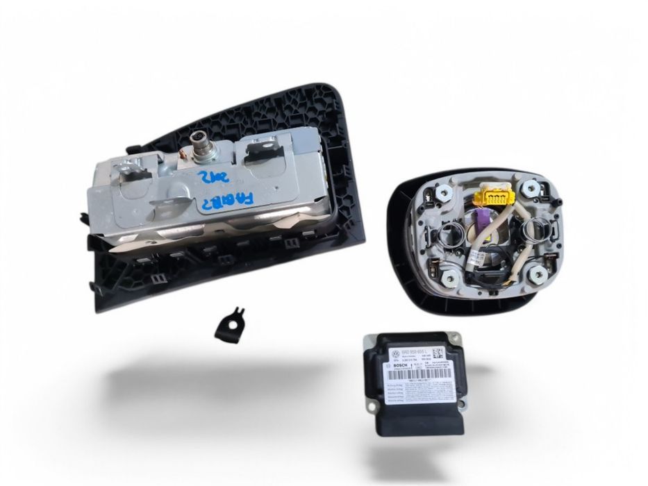 Kit airbag Skoda Fabia 2 Facelift an 2011 plansa volan pasager centuri