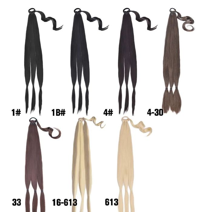 Cozi de par NOI, drepte, ondulate sau crețe