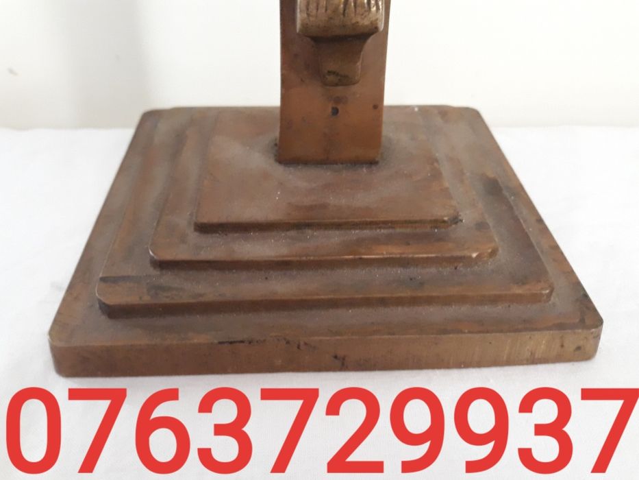 Crucifix / cruce veche, din bronz masiv, dimensiuni mari