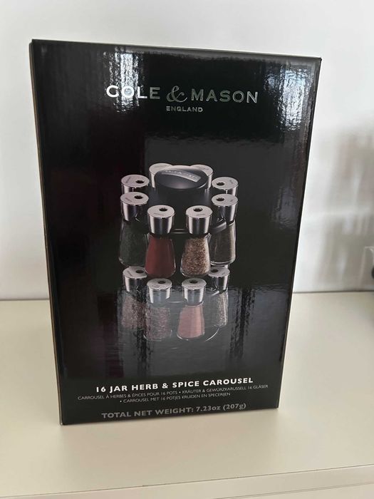 Комплект за подправки Cole & Mason - HERB & SPICE, 16 части + стойка