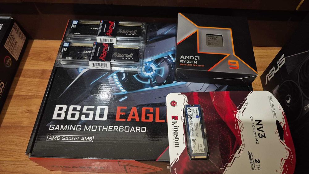 Kit PC nou Ryzen 9 7950X B650 Eagle 64GB DDR5 si SSD NV3