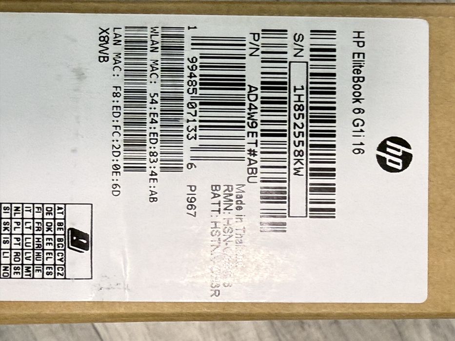 Laptop Hp Elite Book 6 G1i 16 sigilat !