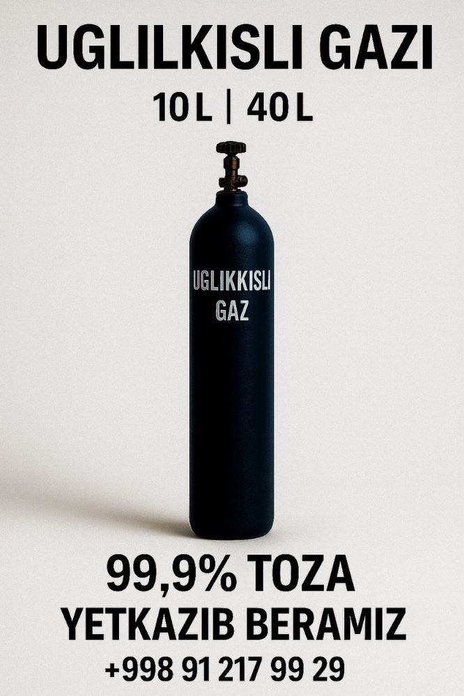 Gaz ballonlari va toʻldirish — Kislorod, Uglikisli, Argon, Azot