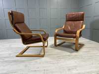 Скандинавски кресла, естествена кожа Д671