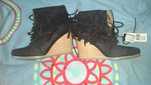 Botine piele intoarsa ecologica, marimea 38