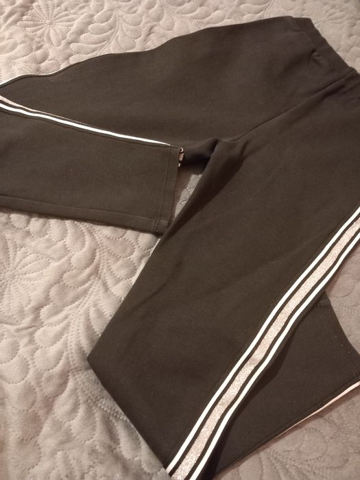 Colanți negri cu sclipici