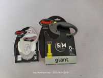 Lesă retractabilă cu bandă GIANT/FLEXI Professional 8 m(Super Ofertă).