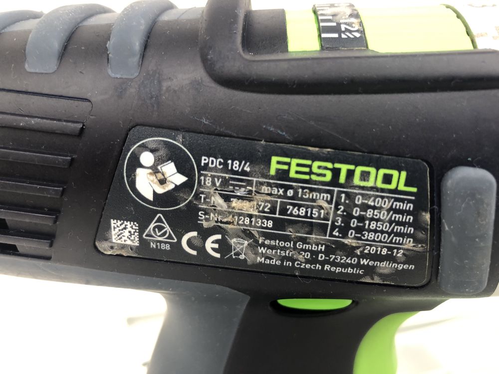 Autofiletanta Festool PDC 18/4 LiIon Fabricatie 2019