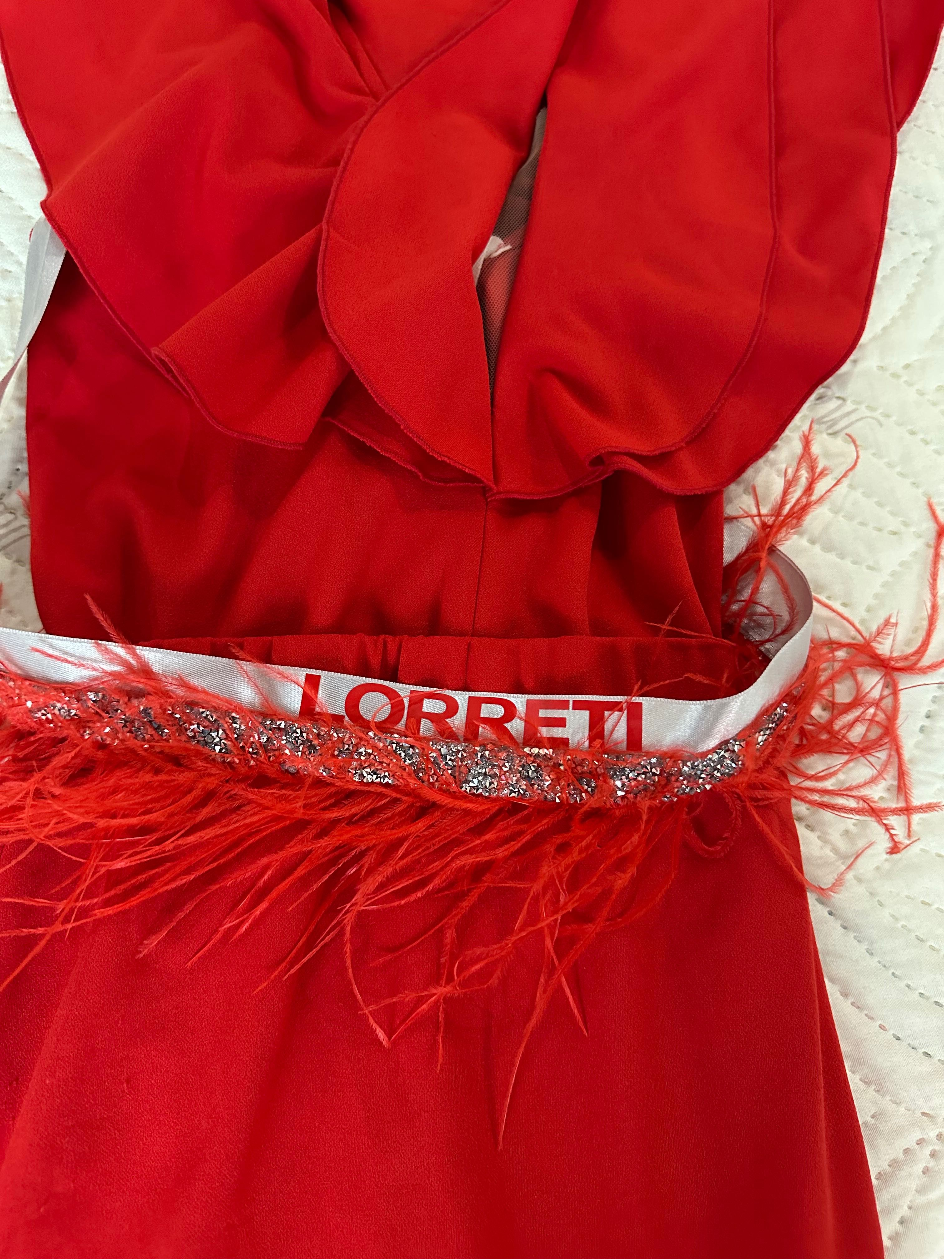 LORRETI дълга червена рокля