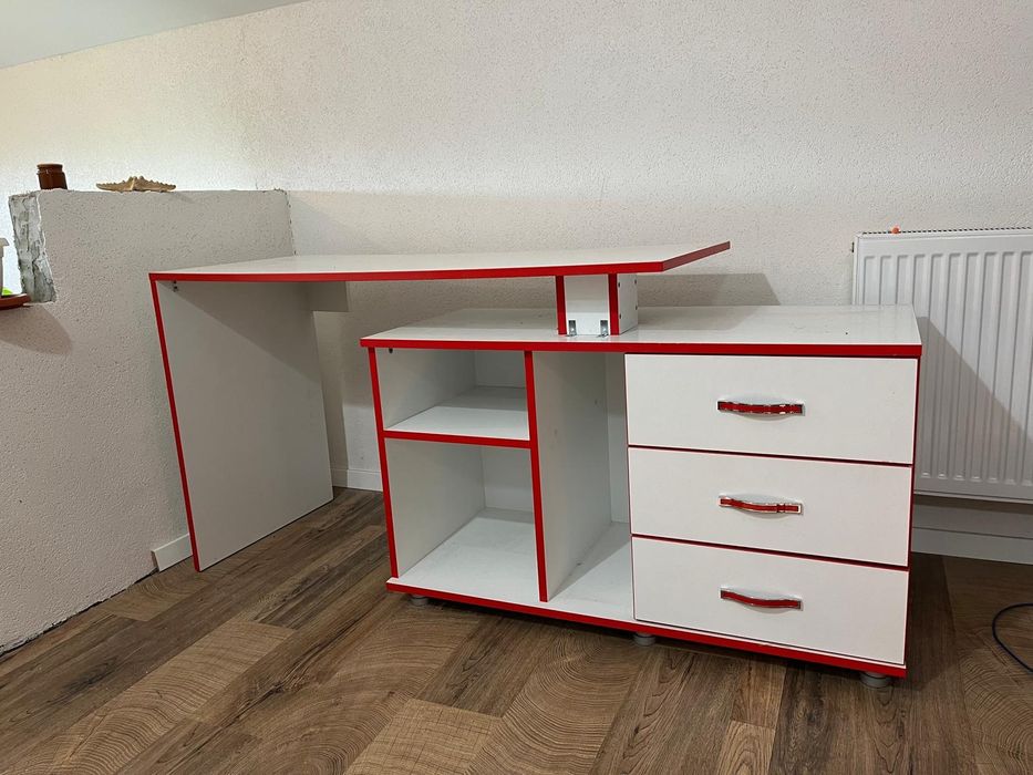 Vand birou Alb, stare impecabilă